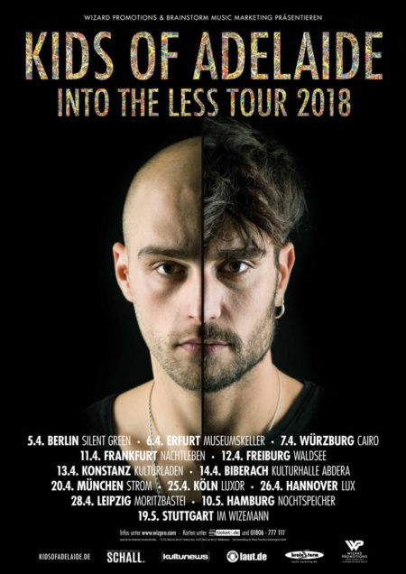 Kids Of Adelaide – Into The Less – Tour 2018 VERSCHOBEN!!!