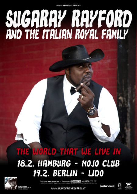 ABGESAGT!!! SUGARAY RAYFORD AND THE ITALIAN ROYAL FAMILY The World That We Live In – Tour 2018