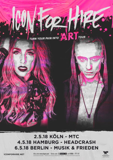 ICON FOR HIRE Turn Your Pain Into Art Tour 2018